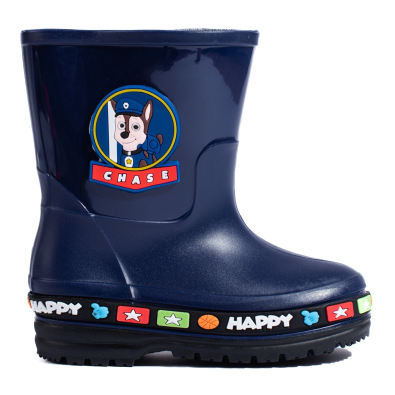Marineblaue Gummistiefel für Kinder von Shelovet 1