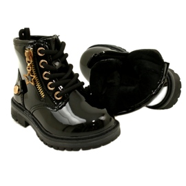 Miss Mädchen-Lackstiefel, Stern 23DZ23-6593, schwarz 5
