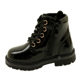 Miss Mädchen-Lackstiefel, Stern 23DZ23-6593, schwarz 1