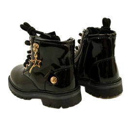 Miss Mädchen-Lackstiefel, Stern 23DZ23-6593, schwarz 7