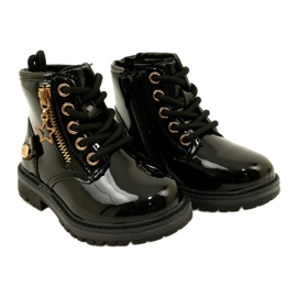 Miss Mädchen-Lackstiefel, Stern 23DZ23-6593, schwarz 4