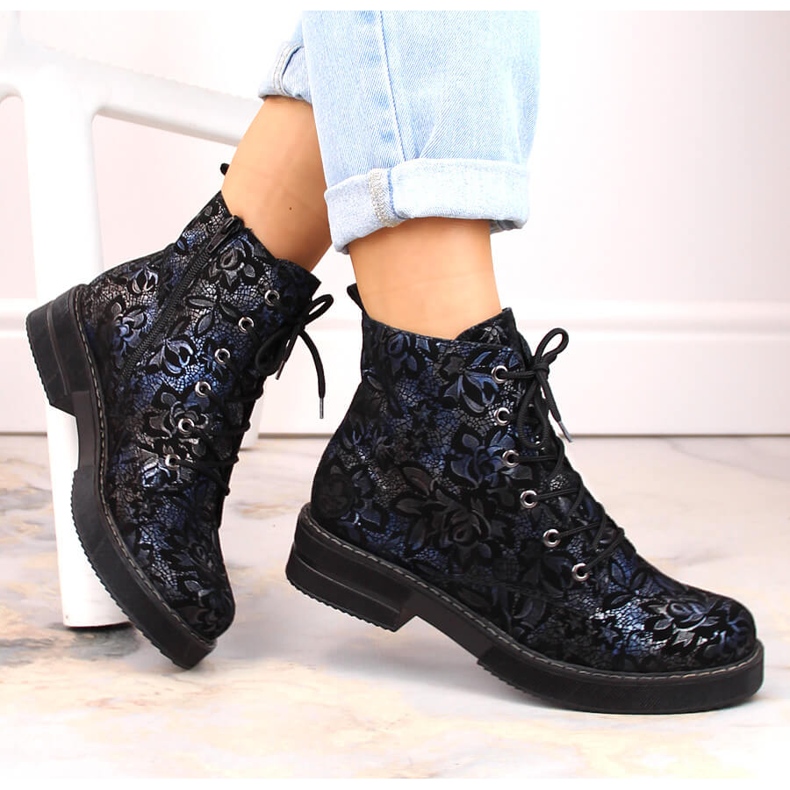 Bequeme Damen-Lederstiefel, isoliert, mehrfarbig, Rieker 72010-14 1