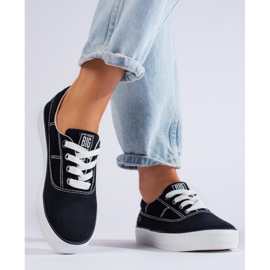 Damen Big Star KK274019 Turnschuhe schwarz 1