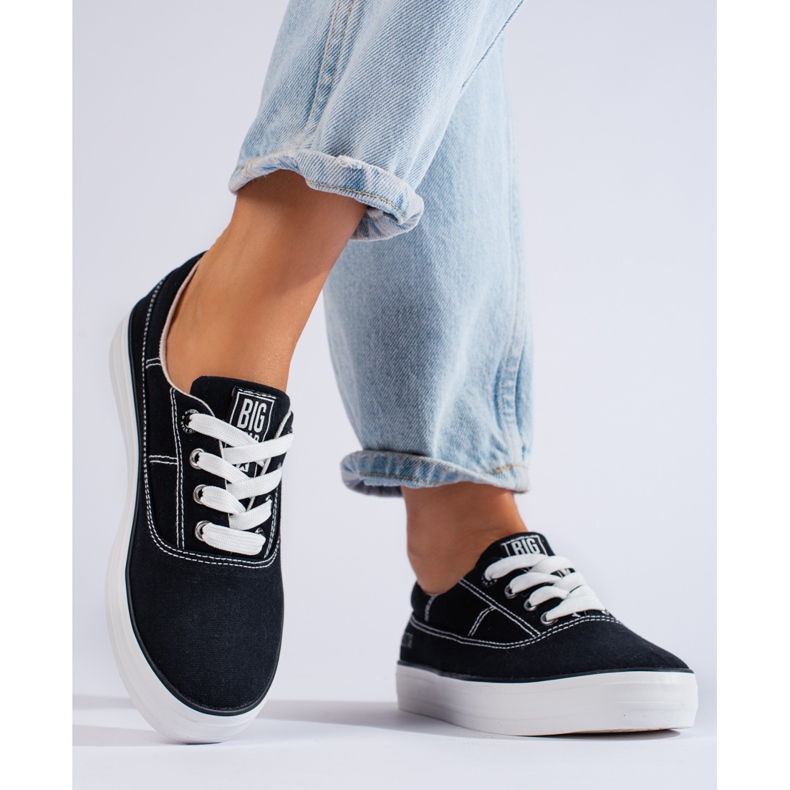 Damen Big Star KK274019 Turnschuhe schwarz 1