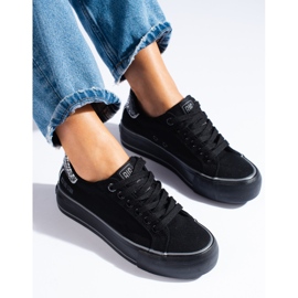 Damen Big Star KK274036 Turnschuhe schwarz 1