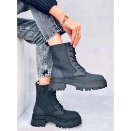 Tamar Schwarze Schnürstiefel 2