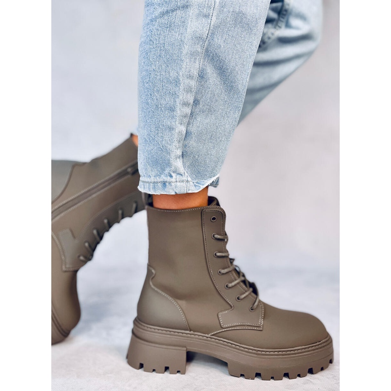 Tamar Green Schnürstiefel grün 1