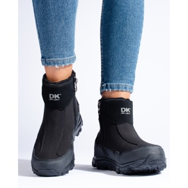 DK Damen-Schneestiefel mit dicker Sohle, schwarz 1