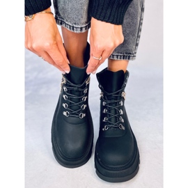 Hudson schwarze Trapper-Stiefel 1