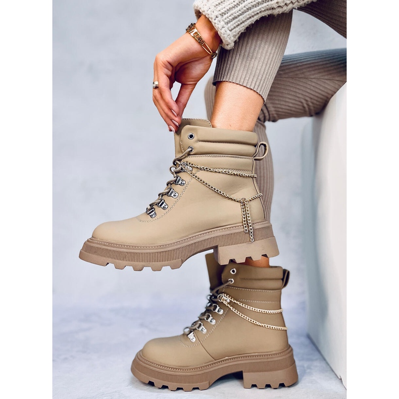 Hudson Apricot Trapper-Stiefel beige 1