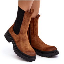 Camel Samil Chelsea-Stiefel für Damen mit Reißverschluss braun 9