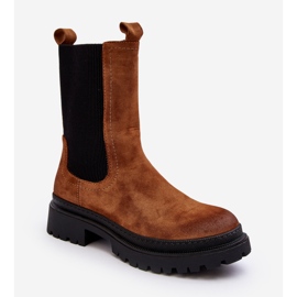 Camel Samil Chelsea-Stiefel für Damen mit Reißverschluss braun 5