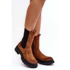 Camel Samil Chelsea-Stiefel für Damen mit Reißverschluss braun 6