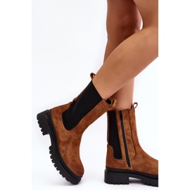 Camel Samil Chelsea-Stiefel für Damen mit Reißverschluss braun 7