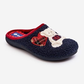 Damen-Haus-Flip-Flops-Hausschuhe mit Teddybär Inblu EC000095 Marineblau 1