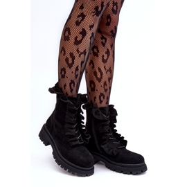 Seastar Waren isolierte flache Stiefel schwarze Stiefel 2