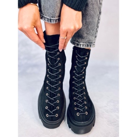 Wayne Black Schnürstiefel für Damen schwarz 3