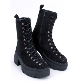 Wayne Black Schnürstiefel für Damen schwarz 5