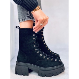 Wayne Black Schnürstiefel für Damen schwarz 2