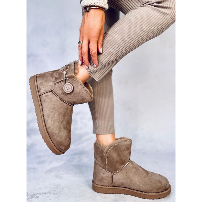 Arnette Khaki Schneestiefel für Damen beige 1