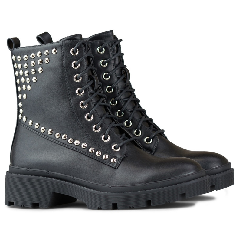 Damen-Rockarbeiterinnen aus Öko-Leder schwarz 1