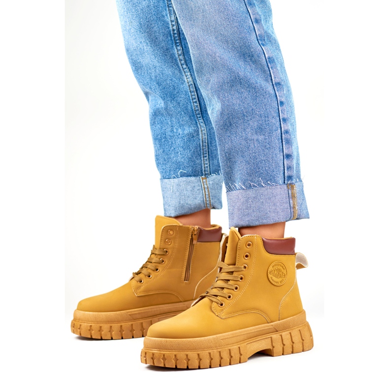 Klassische Kamelstiefel für Damen braun 1