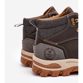 Herren Trapper Schnür-Trekkingschuhe Grau Salomene 2