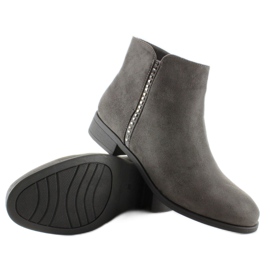 Chelsea Boots Wildleder mit JK25 Grey Steinen grau 1