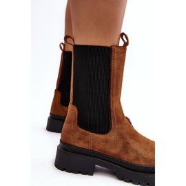 Camel Samil Chelsea-Stiefel für Damen mit Reißverschluss braun 2