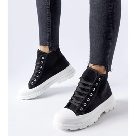 Inna Schwarze Villaggio-High-Top-Sneaker 1