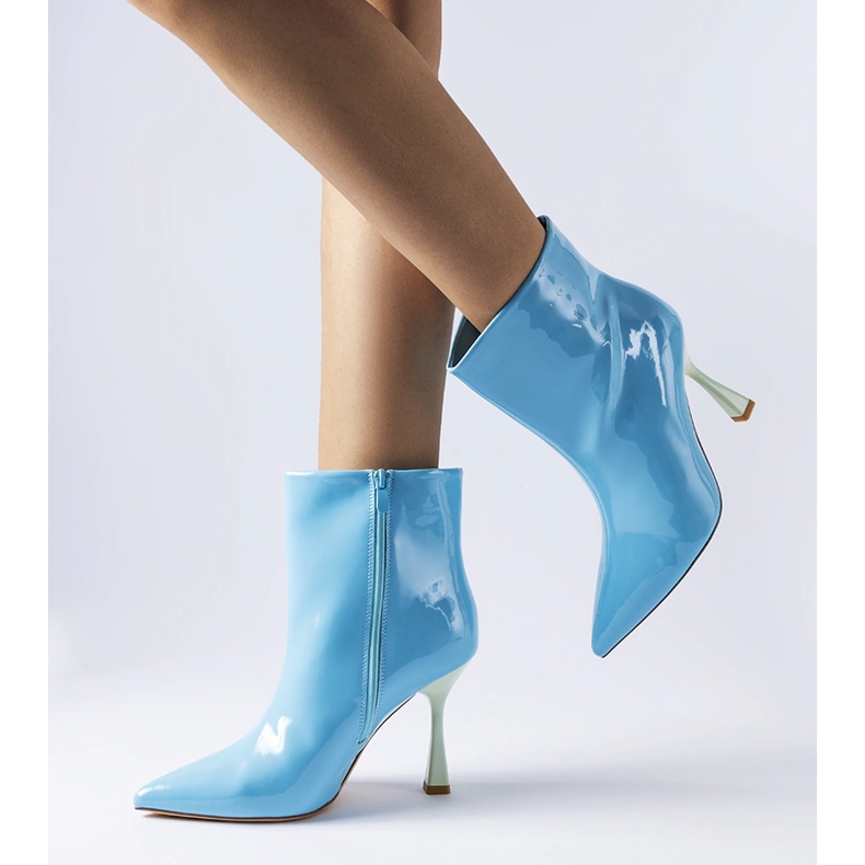 Blaue Lackstiefeletten von Dionisi 1