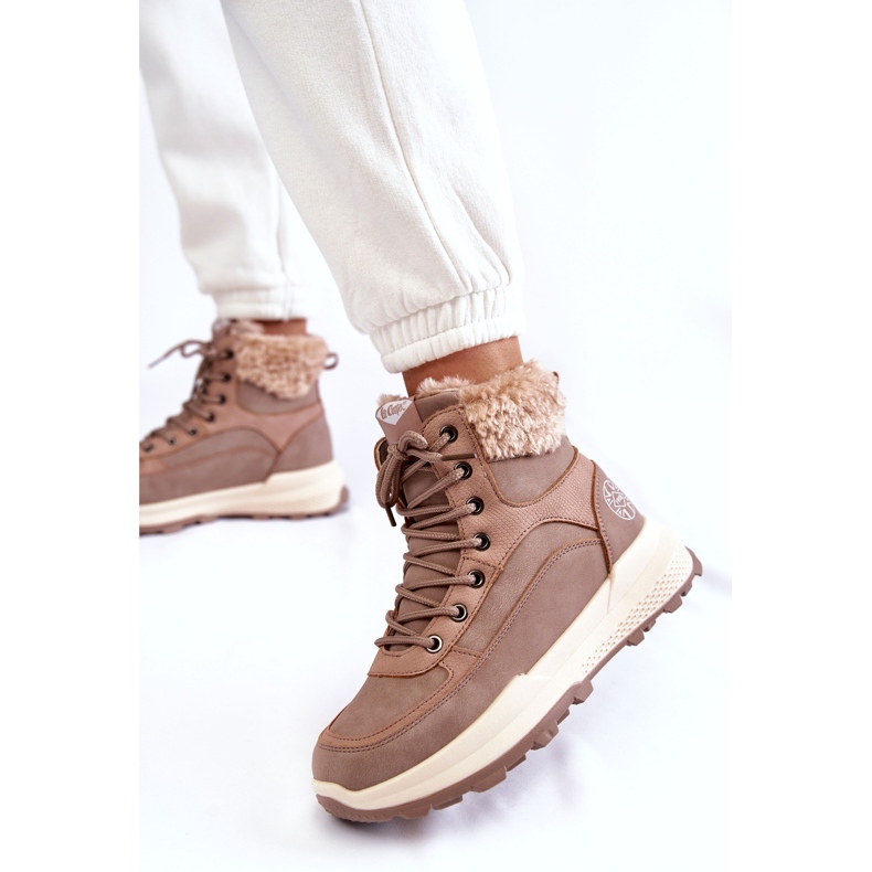 Isolierte Stiefel der Frauen, Lee Cooper LCJ-22-44-1363 Pink rosa 2