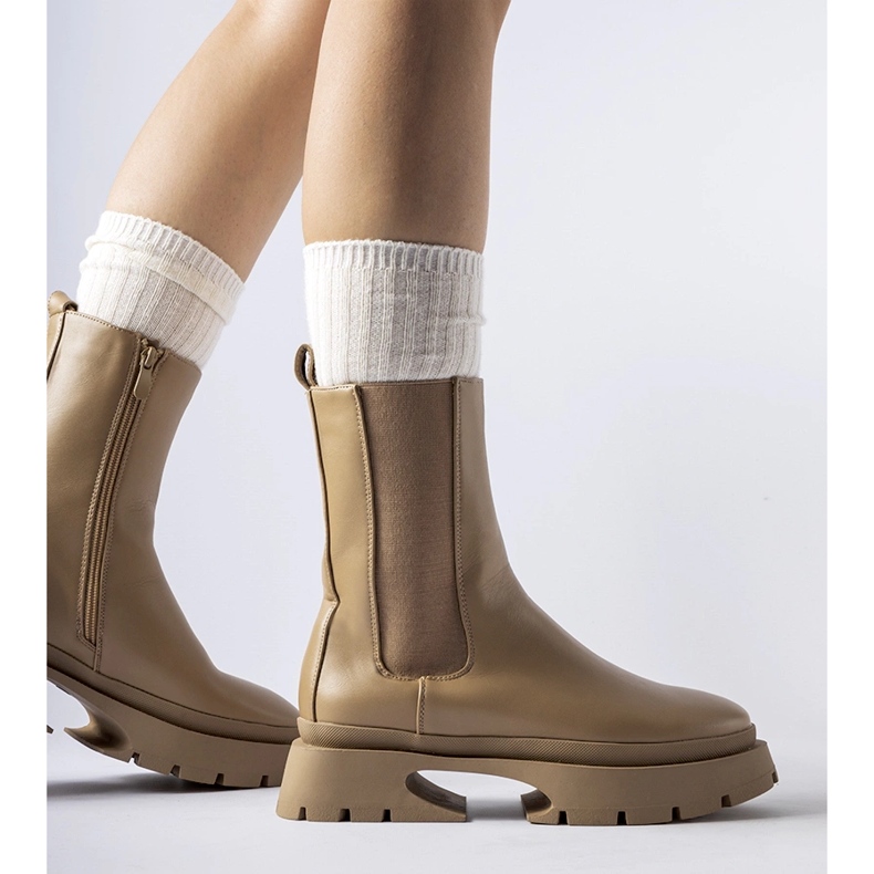 Braune isolierte Stiefel von Mombello 1