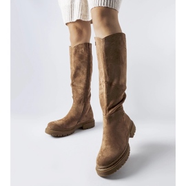 Braune, flache, isolierte Millbrook-Stiefel 1