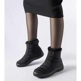 Schwarze, wasserabweisende, isolierte Schneestiefel von Valparaiso 1