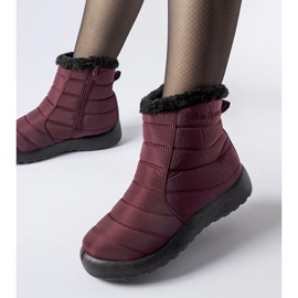 Burgunderrote, wasserabweisende, isolierte Schneestiefel von Valparaiso 1