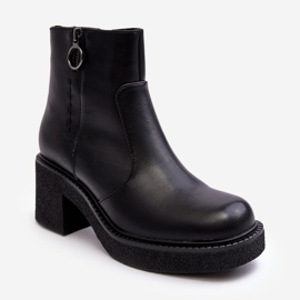 Sergio Leone Schwarze Romella-Reißverschlussstiefel für Damen 1