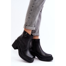 Sergio Leone Schwarze Romella-Reißverschlussstiefel für Damen 2