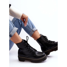 Damen-Schnürstiefeletten Schwarz Maddis 1