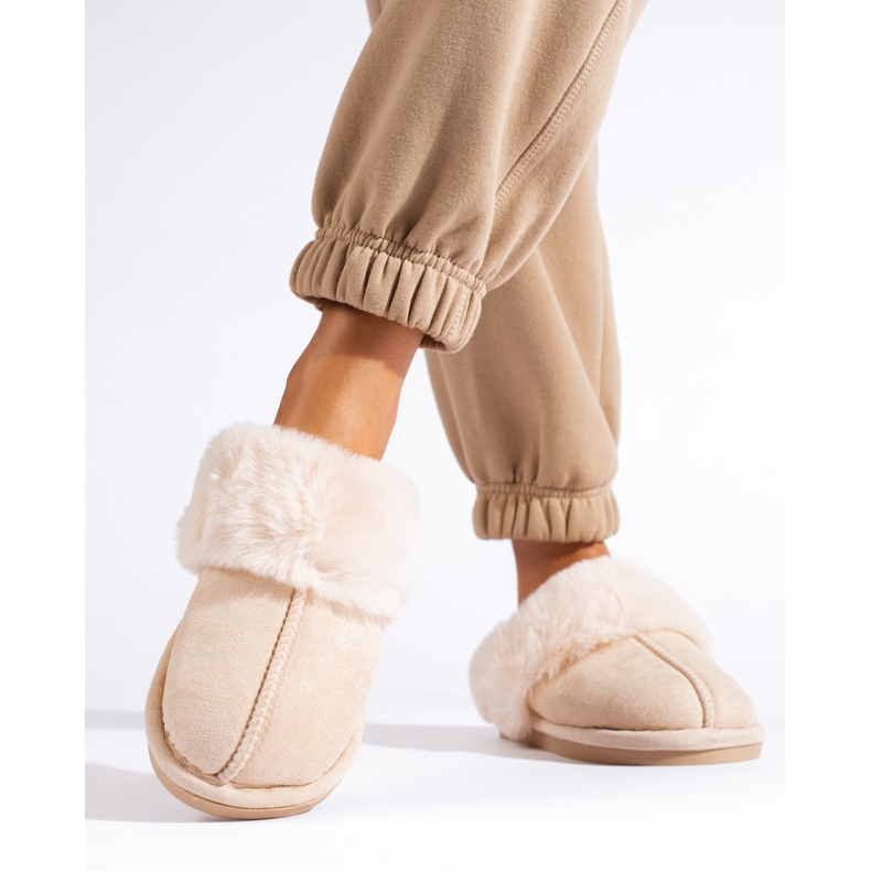 Beige Damenhausschuhe Shelovet 1