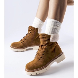 Braune isolierte Damen-Winterstiefel von Bassano 1