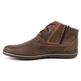 Polbut Winter Herrenlederschuhe 339 Brown braun 1