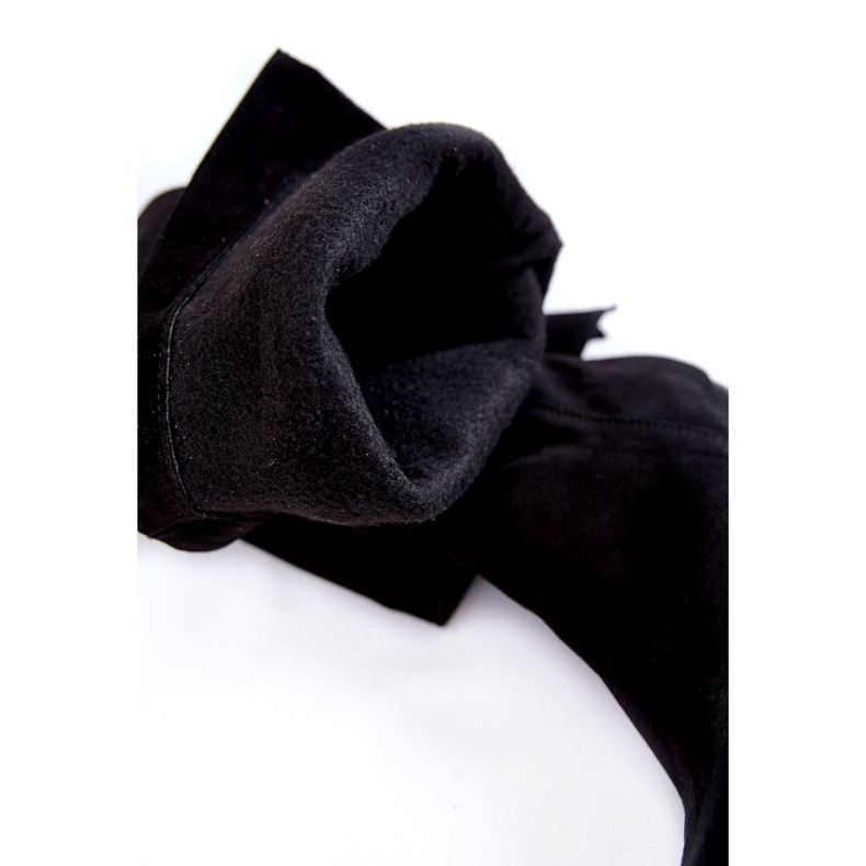 Lewski Shoes Overknee-Stiefel aus Wildleder für Damen Lewski 2833 Schwarz 3