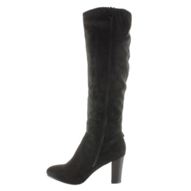 High Heels mit Fransen H615 Schwarz 1