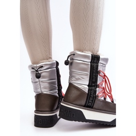 Damen-Schneestiefel mit dicker Sohle Vegan D.Franklin DFSH371006 Silber 1