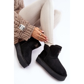 Vegane wasserdichte Plateau-Schneestiefel D.Franklin DFSH371004 Schwarz 1