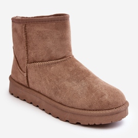 Isolierte Wildleder-Schneestiefel für Damen Beige Nanga 1