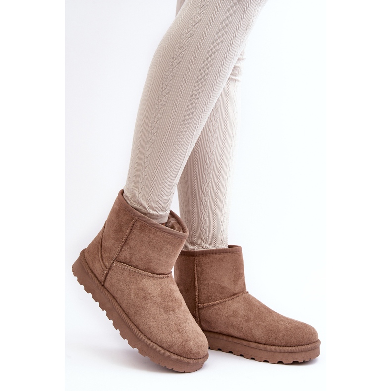 Isolierte Wildleder-Schneestiefel für Damen Beige Nanga 2