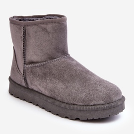Isolierte Wildleder-Schneestiefel für Damen in Grau von Nanga 1