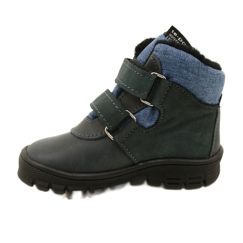 Stiefel mit Klettmembran TE-POR Mazurek 1360 Marineblau 2